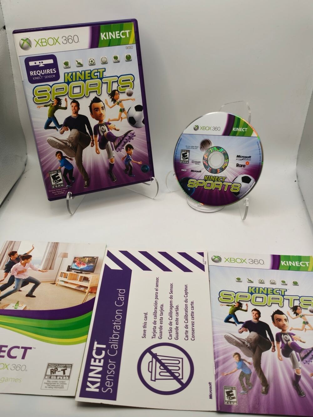 Kinect Sports Xbox 360 CIB Complete Rare Sports Bundle